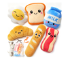 Breakfast Squeaky Dog Toys